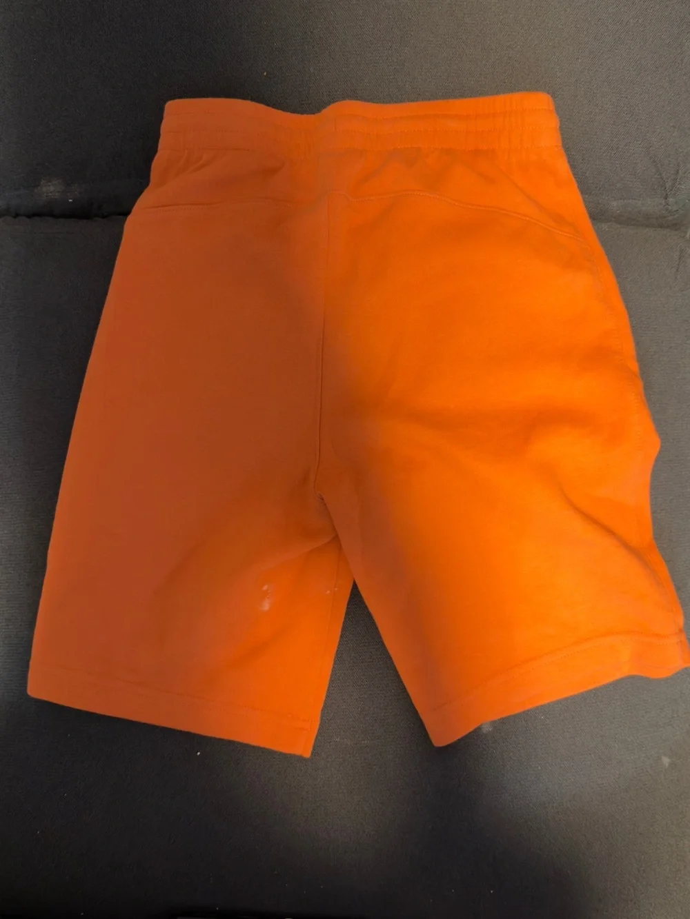 Kids Orange Performance Zip-Pocket Shorts